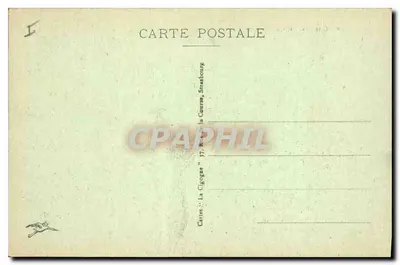 Colmar — Katedra św. Martyna — Karty "La Cigogne" Strasbourg — Rewers