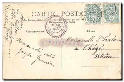 Allier — 105 - VICHY, Katedra św. Ludwika — M.T. L.L. — Rewers