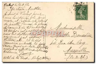 Vichy - Kasyno - Pejzaż ogólny — nr 313 — Rewers