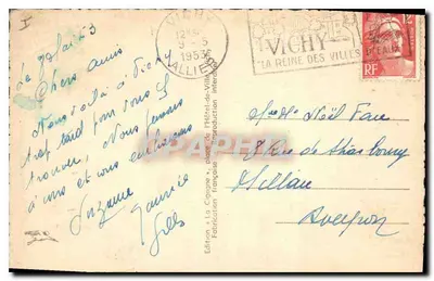 Vichy — Fonte do Parque — Arlésienne 21° — A Garça, n° 372 — Verso