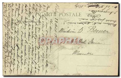 Vichy - Praça da Estação - A Estátua da Liberdade e a Rua de Paris - M. C. — Verso