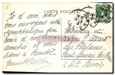 Vichy — Avenida principal del antiguo parque — n.º 85 — Reverso