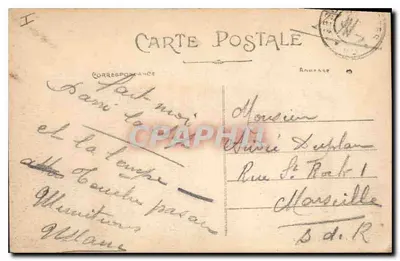 LYON — Paleis van Justitie — Carrier, uitg., model ingeschreven — Achterkant