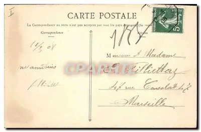 Lyon — Paleis van Justitie en Depotheffening — P. Martel — Lyon — Achterkant