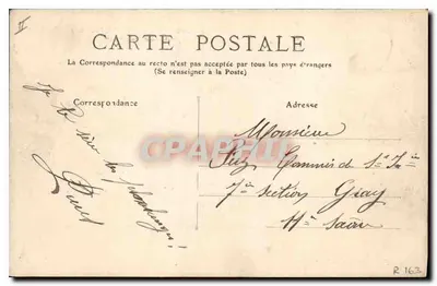 LYON - Pałac Sprawiedliwości, Fourvière i Wieża Metalowa — J. Augagneur, wyd., Lyon, nr 12 — Rewers
