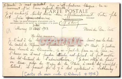 LYON — O Palácio de Justiça — Editor B.D. n° 2012 — Verso