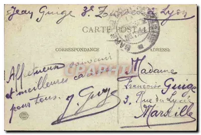 Lyon — Plac Bellecour i Kościół Charity — E.R. nr 34 — Rewers
