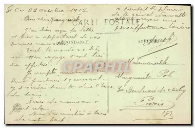 LYON — Widok na Place Bellecour z Fourvière — E.R. — Rewers