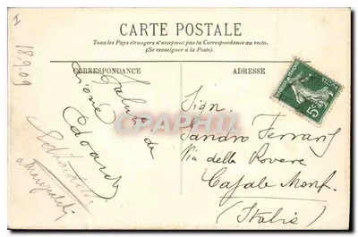 LYON — Um Canto da Place Bellecour — Os Cisnes — L.L. — n°502 — Verso