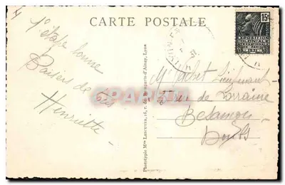 Statua Louisa XIV, plac Bellecour — Lyon Artistique, seria M. 106 — Rewers