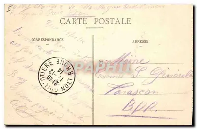 Pałac Giełdy — Lyon — G. B. — Rewers