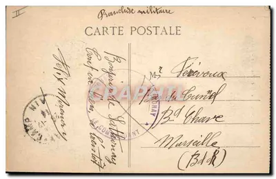 LYON — De Metaalbalk van Fourvière — E.C.L. — Achterkant
