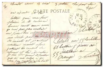 LYON — A Torre Metálica de Fourvière — E.C.L. — Verso