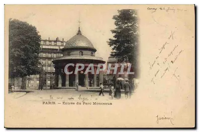 Paryż — Wejście do Parku Monceaux — wydawca anonimowy