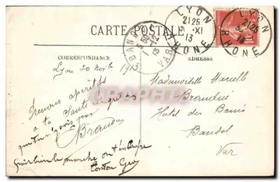Lyon — Najświętsza Anna z Fourvière — Absydę — LL — Rewers