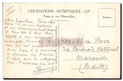Paris - A Conciergerie e o Pont du Change — Les Éditions Artistiques - LIP — Verso