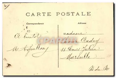 Paryż — Louvre i nowe ogrody Carousel — C.M. nr 440 — Rewers