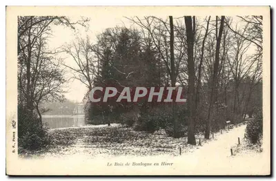Las Boulogne w zimie — B. F., Paryż