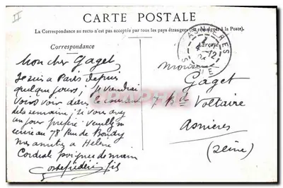 Paris — O Novo Ópera Comique & a Praça Boieldieu — Martin — Verso