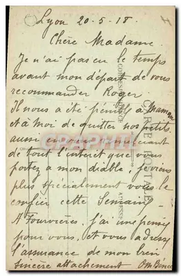 LYON — Świątynia Bazylei N.-D. de Fourvière — Reprodukcja zabroniona — Rewers