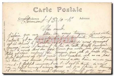 PARIS — Panorama Paryża. Widok z Pавильона де Фlore — ND. Phot. — Rewers