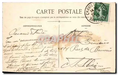 Paryż – Izba Deputowanych — E. M. n° 5069 — Rewers