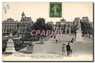 PARIS — Jardin des Tuileries i Arc de Triomphe du Carrousel — A. P.