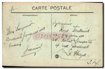 Paris — Arc de Triomphe du Carrousel — M. J. — n° 718 — Achterkant