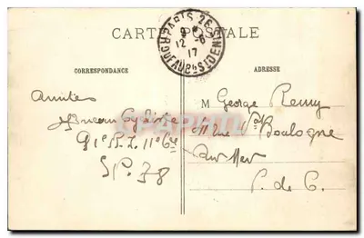 Pałac Senatu — Widok z Luxembourg — J.M.T. Paryż, nr 11 — Rewers
