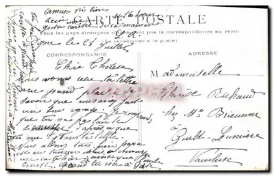 PARIS - Boulevard de la Madeleine — widok z kolumnadą — wydawca nieznany — Rewers