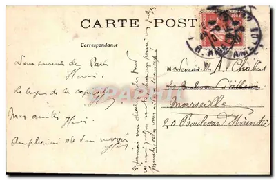 Parijs — Het Heilig Hart en de funiculaar van Montmartre — C.M. n°74 — Achterkant