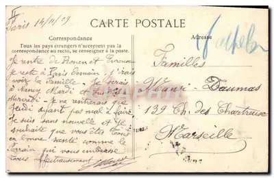 Paris — Les Boulevards, vus de la Madeleine — n° 4021 — Verso