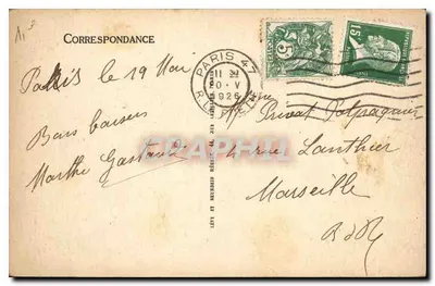 Paris - La Tour St-Jacques - LL — Verso