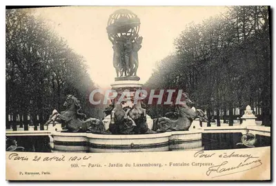 Ogród Luxembourg — Fontaine Carpeaux — P. Marmuse, Paryż, n° 169