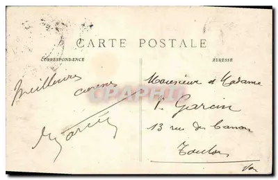 Marseille — Ogród Pharo — Szkoła Medycyny — n° 4114 — Rewers