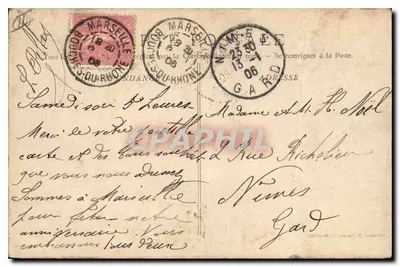 Marseille - Pałac Giełdy - Phototyp E. Lasour, n°10 — Rewers
