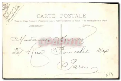 Marseille - La Cannebière — Rhuat, Wyd. - Marseille, nr 8 — Rewers