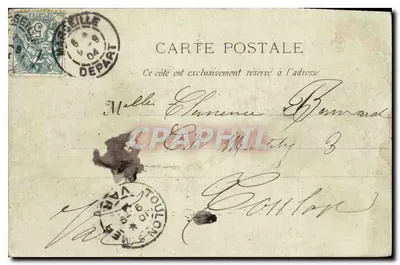 Marseille : Het Paleis van Justitie — G. M. 29 — Achterkant