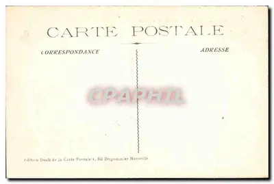 Marseille — Najświętsza Maryja Panny Obronnej — wydawca Dock de la Carte Postale, Bd Dugommier — Rewers