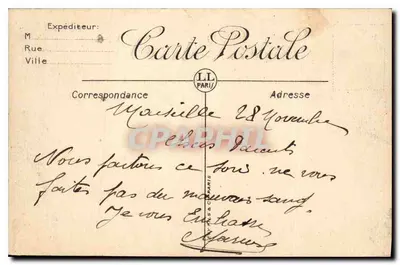 Marseille — La Canebière — LL — Rewers