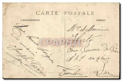 Marseille - La Cannebière widziana z Cours — Ruat, wyd., Marseille — Rewers