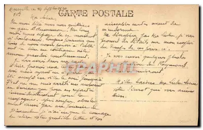 Marseille - Most Transbordeur — widok portu i mostu wiszącego — Rewers