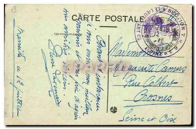 Marsiglia — Castello d'If — E. L. — Verso