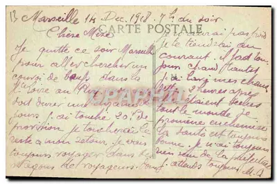 Marseille — Zamek If — C.M. — Rewers