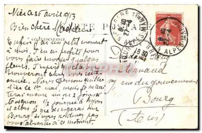 MARSEILLE - Vista geral sobre os Portos — editor Pinpin Kleber, n° 55 — Verso
