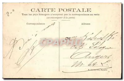 Marseille — Prefektura — M. Ollivier, wyd. Marseille — Rewers