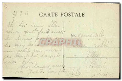 Marselha — Palácio Longchamp — editor desconhecido — Verso