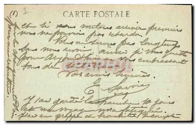 Marseille — Pałac Longchamps — Stara pocztówka n°60 — Rewers