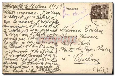 Marsylija — Fort St-Jean i Molo — LL — Rewers
