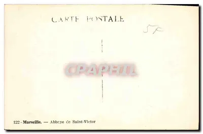Marseille — Abdis van Sint-Victor — onbekende uitgever, serie-nummer 122 — Achterkant